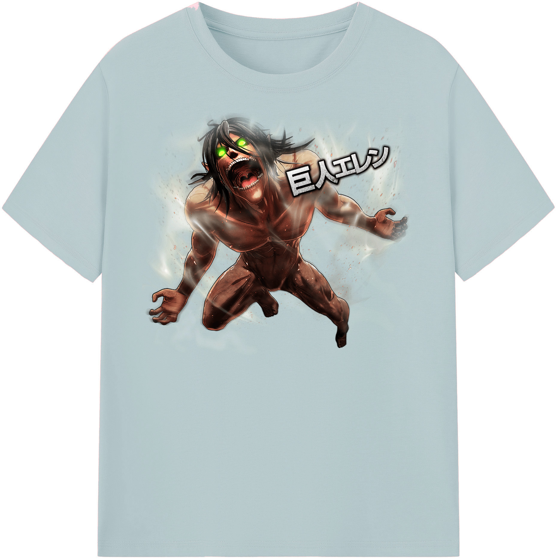 （画像用） 進撃の巨人 Attack on Titan 綿100％半袖Tシャツ（フロントプリント）